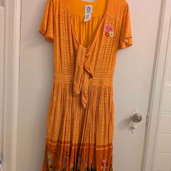 Disney The Dress Shop - Enchanted Tiki Room Midi Dress - Orange - Picture 1 of 8